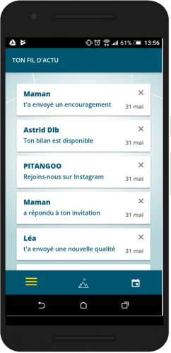 Lis des messages de tes proches